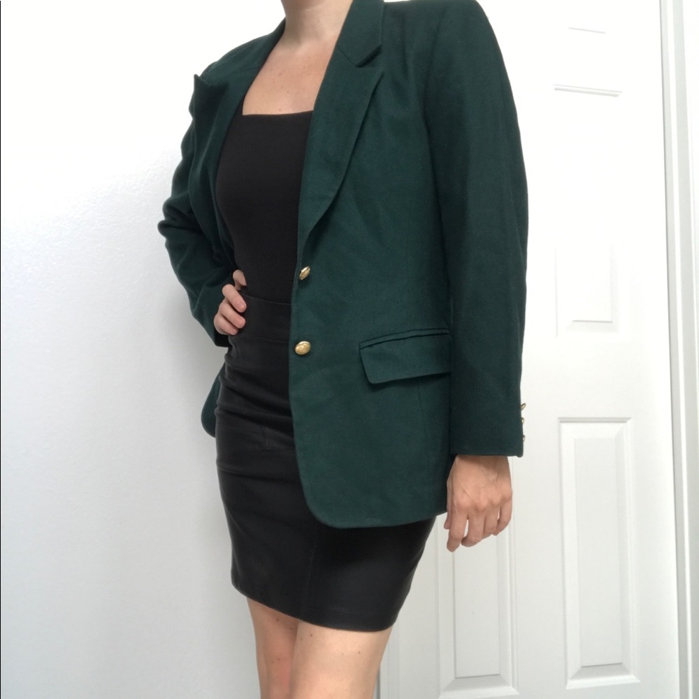 Vintage Pendleton Wool Hunter Green Blazer